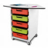 t41 60° storage cabinet including 5 storage boxes