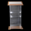 Wood/acrylate lectern Ensemble - clear