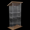 Wood/acrylate lectern Ensemble - clear