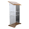 Wood/acrylate lectern Ensemble - satin