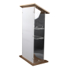 Wood/acrylate lectern Ensemble - satin