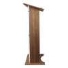 Wood/acrylate lectern Louvre - clear