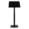 Height-adjustable metal/Acrylic lectern Vivaldi - black