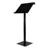 Height-adjustable metal/Acrylic lectern Vivaldi - black