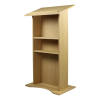 Wooden lectern Rhea - oak colour 