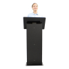 Metal/Acrylic black lectern Giraldo