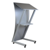 Metal lectern Neptune - grey