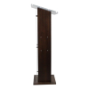 Acrylic/wood lectern Sapphire – walnut colour