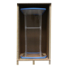 Stainless steel lectern Arc-LED - colour of your choice