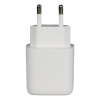 Adaptador de corriente de 20 W con conectores USB-A y USB-C