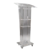 Acrylic lectern Garnet - clear