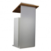 Height adjustable Acrylic/metal lectern Notulus - white