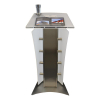 Metal/acrylic lectern Press