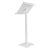 Height adjustable metal/acrylic lectern Vivaldi - white