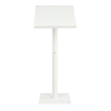 Height adjustable metal/acrylic lectern Vivaldi - white