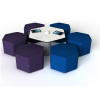 Hex Soft Seating hexagonal seat Junior 35cm high