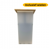 Height adjustable Acrylic/metal lectern Notulus - black