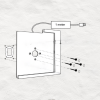 Domo Slide tablet wall holder with charging functionality for the iPad 10.2 & 10.5 inch - White