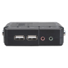 Switch KVM compatto a 4 porte con funzionalità audio e microfono
