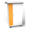Lockable mobile charging cabinet CHRGT-GC-15-K for 15 iPads in large protective covers - key lock