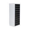 Charging locker BR10KL Black for 30 mobile devices - USB ports & power outlets - key locks