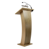 Wooden lectern Castor - cherry colour