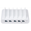 5 port Dual Charge USB-A/USB-C 150W charging station - white