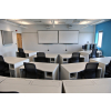 Datorbord M1 med 2 mekaniska pop-up-monitorkåpor - 160 (B) x 67 (D) cm