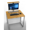 Computertafel M1 met 1 mechanische pop-up monitorbehuizing - 80 (B) x 67 (D) cm