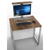 Datorbord M1 med 1 mekaniskt pop-up monitorhus - 70 (B) x 67 (D) cm