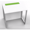 Computertafel M1 met 1 mechanische pop-up monitorbehuizing - 80 (B) x 67 (D) cm