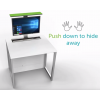 Computertafel M1 met 1 mechanische pop-up monitorbehuizing - 80 (B) x 75 (D) cm