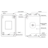 Soporte magnético de pared para iPad Mini A17 Pro y iPad Mini de 6ª generación - 8,3 pulgadas - función de carga inalámbrica - negro