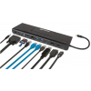Docking station USB-C 11 in 1 con MST per tre monitor