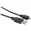 Kabel Hi-Speed USB-A do Micro-USB - 480 Mbps - 1,8 metra - czarny