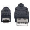 Hi-Speed USB-A auf Mini-USB Kabel - 480 Mbps - 1,8 Meter - schwarz