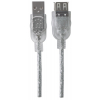 Przedłużacz Hi-Speed USB-A do USB-A - 480 Mb/s - 4,5 metra - srebrny