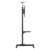 Height adjustable multimedia TV cart - 37 to 70 inches