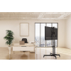 Height adjustable multimedia TV cart - 37 to 70 inches