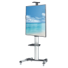 Aluminum height adjustable multimedia monitor cart - 37 to 86 inches