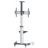 Aluminum height adjustable multimedia monitor cart - 37 to 86 inches