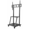 Heavy duty height adjustable multimedia TV cart - 37 to 100 inches