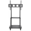 Heavy duty height adjustable multimedia TV cart - 37 to 100 inches