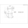 Carrello porta TV multimediale regolabile in altezza per carichi pesanti - da 37 a 100 pollici