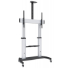 Aluminum Heavy-Duty Height Adjustable Multimedia TV Trolley - 60 to 100 inches