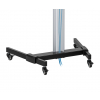 Aluminum height adjustable multimedia TV cart - 37 to 86 inches