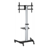 Aluminum height adjustable multimedia TV cart - 37 to 86 inches