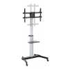 Aluminum height adjustable multimedia TV cart - 37 to 86 inches