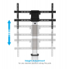 Carro de aluminio regulable en altura para TV multimedia - de 37 a 86 pulgadas