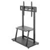 Sturdy height-adjustable multimedia TV cart - 37 to 100 inches